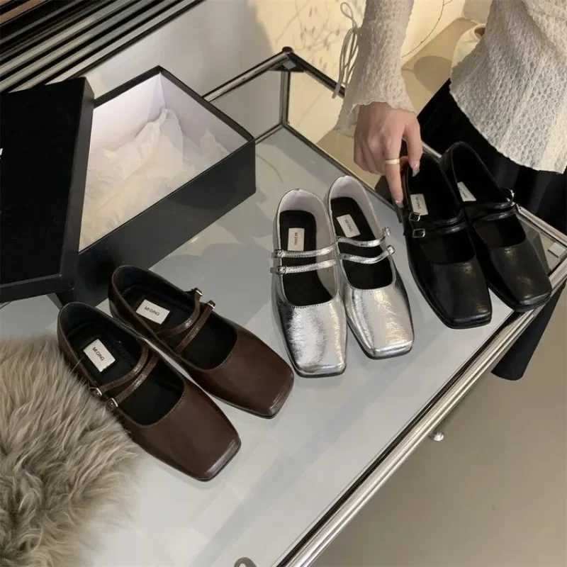Designer Spring Women Mary Jane Shoes Fi Square Toe Ladies Comfort Soft Sole Flats Womens Comfort Ballerinas ShoesXJ250319