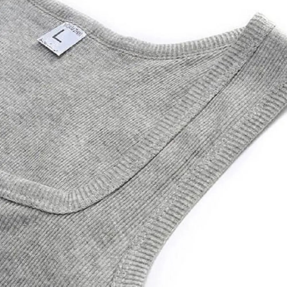 Summer Male clothes Women Basic Elastic tank top Pure Cotton Sleeveless Mens t-shirt Bodybuilding Fitness T-shirt 250319