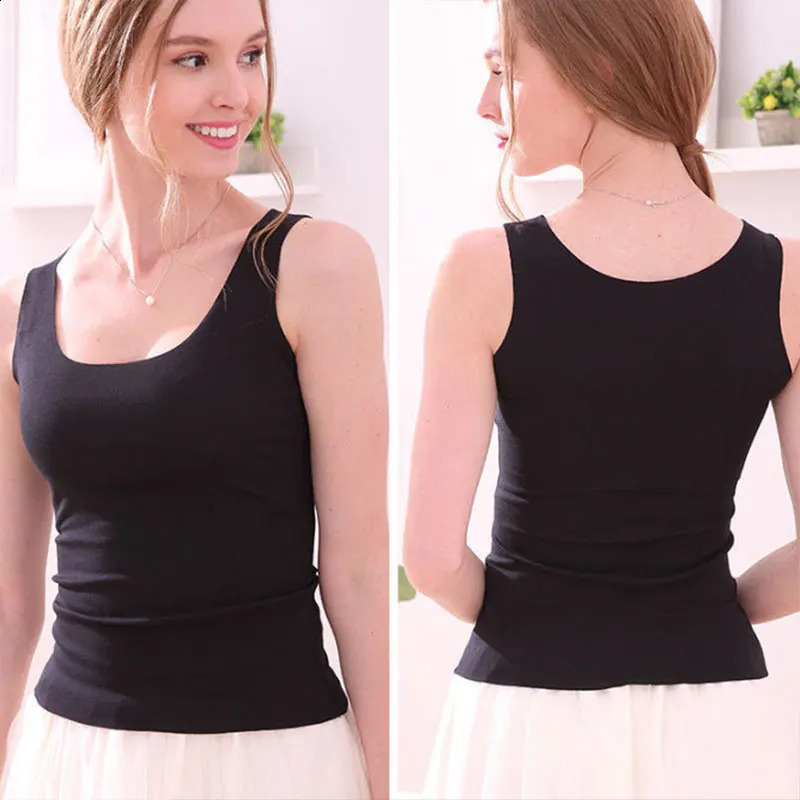 Womens seamless Tshirt solid color vest summer basic womens low neck bottom shirt elastic casual 250319