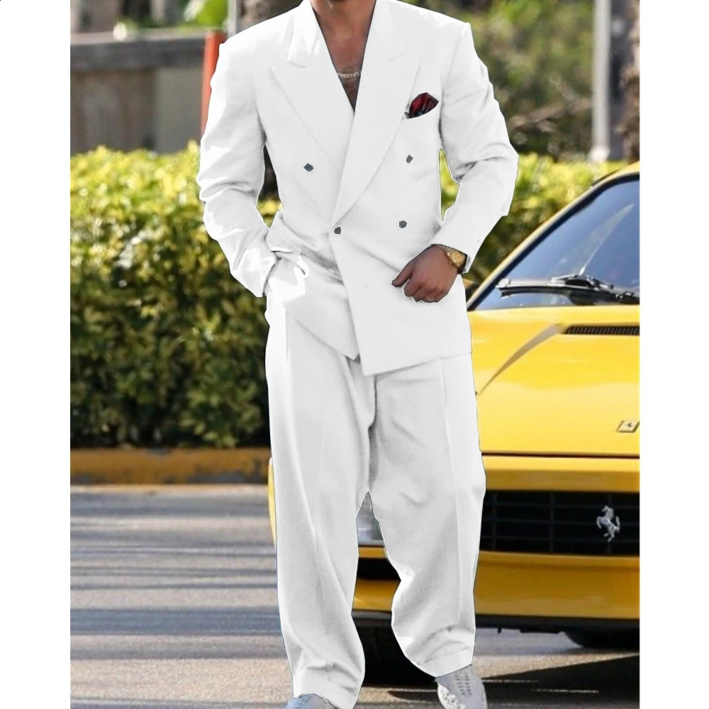 Man Formal Suits for Men Suit Set Wedding 2023 Fashion Dress 2 Piece Modern Mens 250311