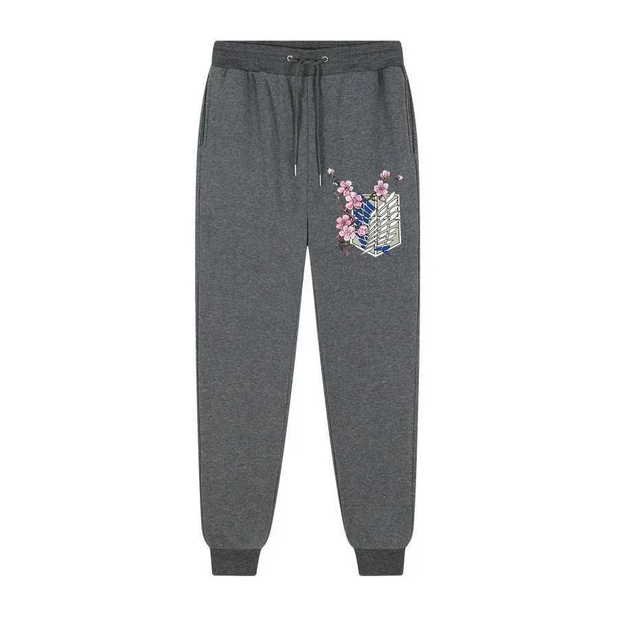 Autumn and Winter New Mens Jogging Pants Attack on Titan Printed Trousers Daily High Street Casual Fleece Sweatpants S-3XL X250319