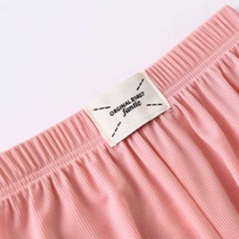 Girls loose wide leg pants thin cool sports pants summer childrens pleated straight pants childrens casual pants for ages 3-12T250318