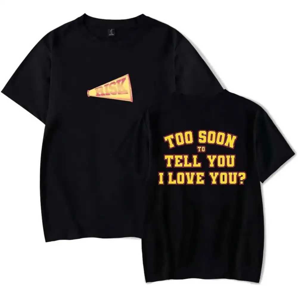 Gracie Abrams took the risk too quickly to tell you I love you Merch short sleeved T-shirt unisex fashion staff collar topT250318