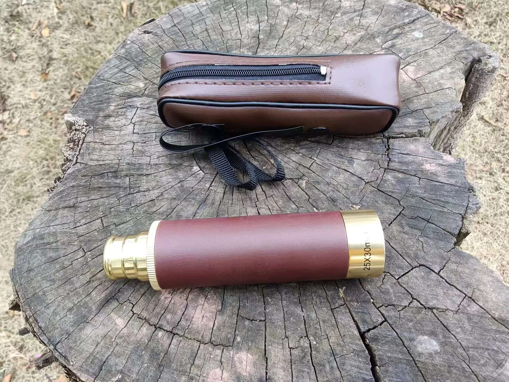 25x30 mm Pirate Telescope Spyglass for Adults and Kids, Handheld Collapsible Monocular