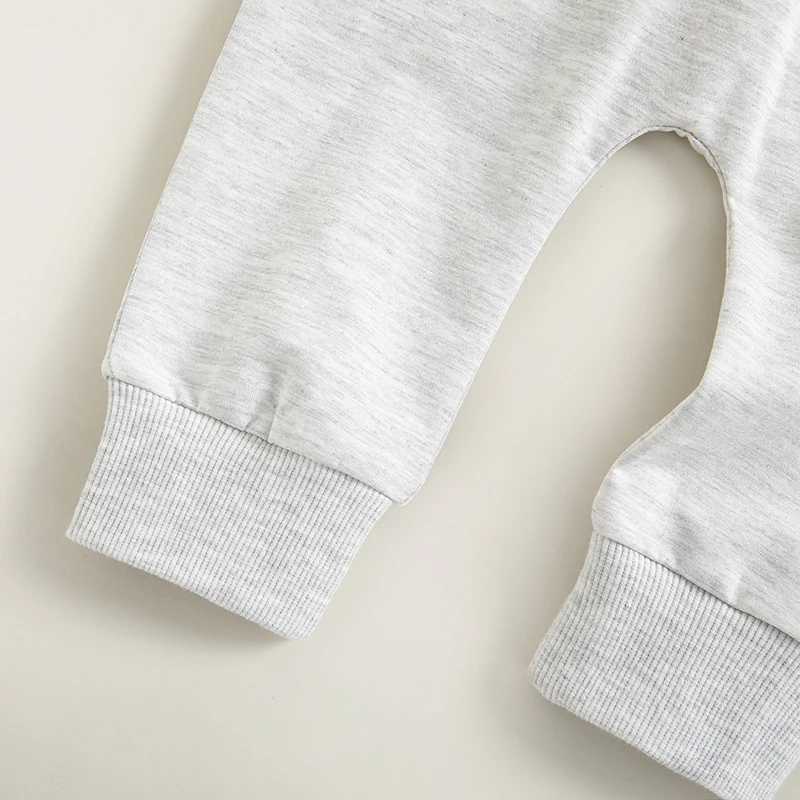 Preschool boys jogging pants with comfortable elastic waistband and solid Trouser with pockets suitable for daily wear in autumnT250318