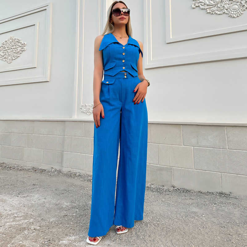 Summer Women's Fashion Luxury Women's Casual Women's Two Piece Set Summer 250315