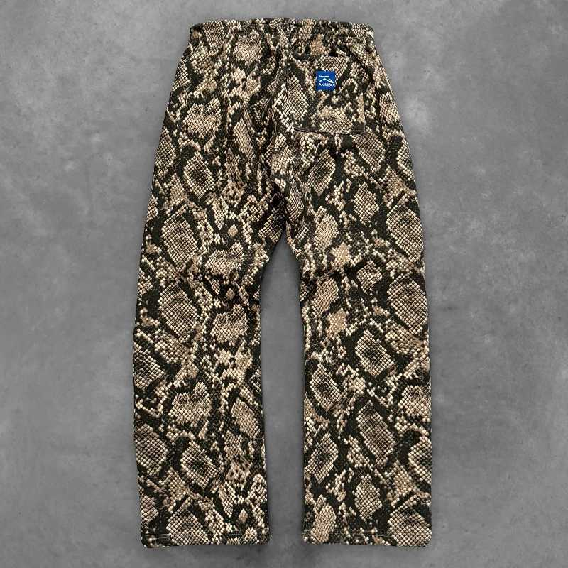 Y2K Trendy Camo Man Pants Gothic Retro Branch Camouflage Unisex Streetwear American Style High Street Loose Straight Sweatpants X250319
