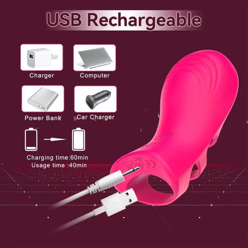 Finger Vibrator For Female Clitoral G Spot Stimulator Nipple Massager Sexual Plea Mini Couple Sex Toy For Women Adults 18 W250319