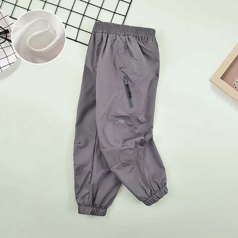 Childrens shock-absorbing pants for spring and autumn boys pants new teenagers outdoor sports pants waterproof casual pantsT250318