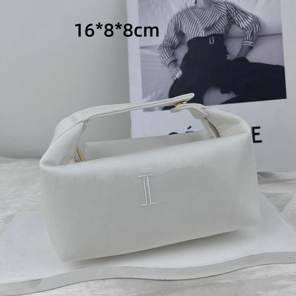 Designer Women Jeans Makeup Bag Box Classic Cosmetic Beauty Pouch Organizer Box Storage Case Toiletry Bag with Handle Gift Box