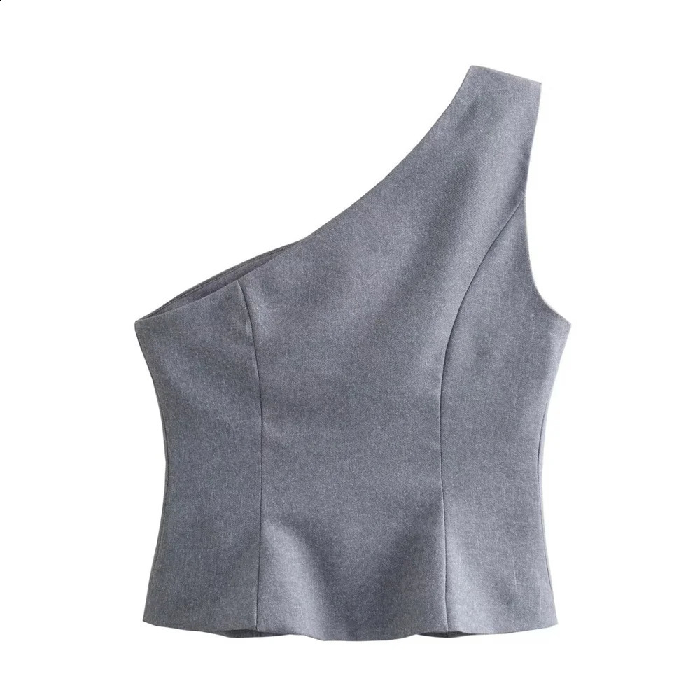 UNIZERA Early Spring Womens Casual Sleeveless Asymmetric Tank Top High Waist Leggings Style Fashion Set 250318