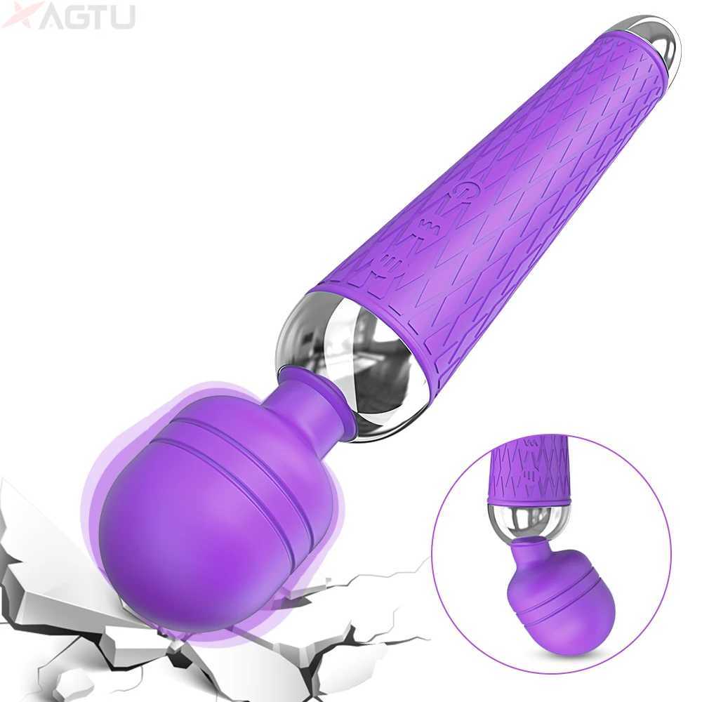 Powerful AV Vibrator Clitoris Stimulator Dildo for Female 20 Modes Magic Wand for Women G-spot Massager Sex Toys for Adult Goods W250319