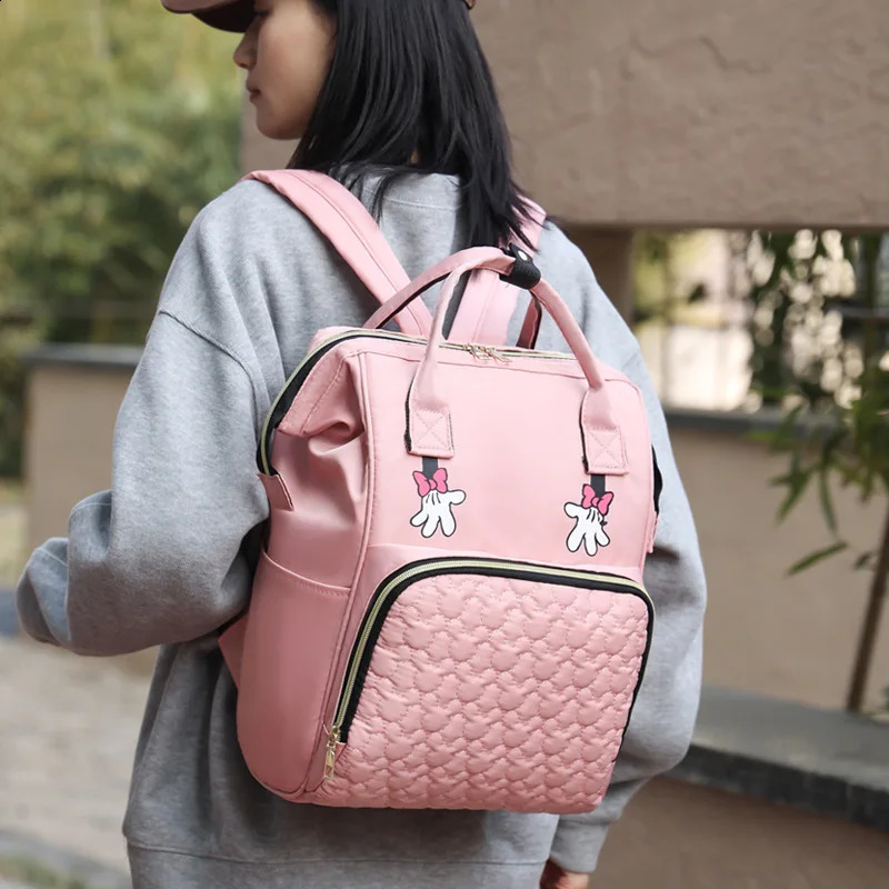 Personalized Name Mommy Bag Multi-functional Double Shoulder Storage Diaper Backpack for Outdoor Traveling Mom Gift 250319