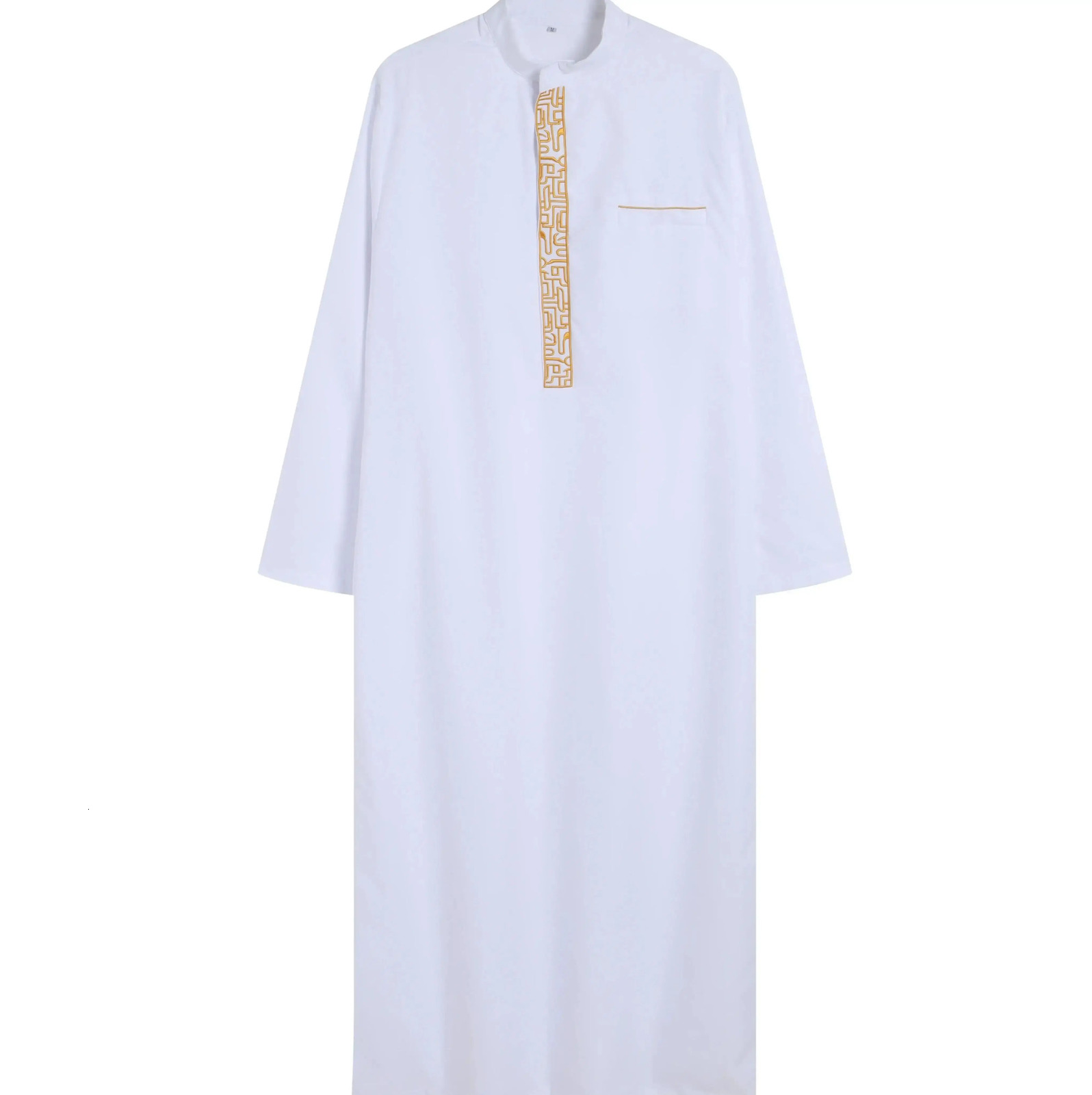 Muslim Robe Mo Arab Ethnic Style Sleeve Embroidery Festival Set for Casual Mens Abaya M-4XL 250318