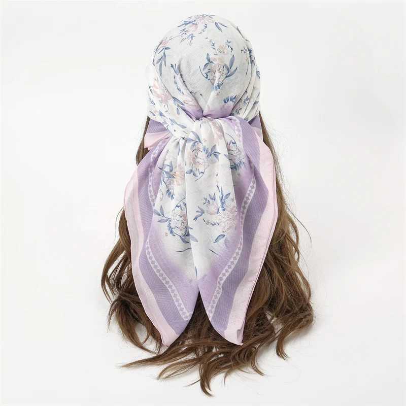 Silk scarf text 90 * 90cm square fashionable scarf printing design hair muffler with neck womens headscarf packaging tape X250319