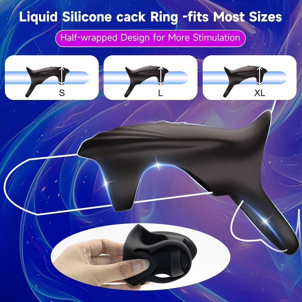 Mens application controls penis ring vibrator sex toy with strong extension G-Spot stimulator vibration penis sleeve adult sex toy W250319