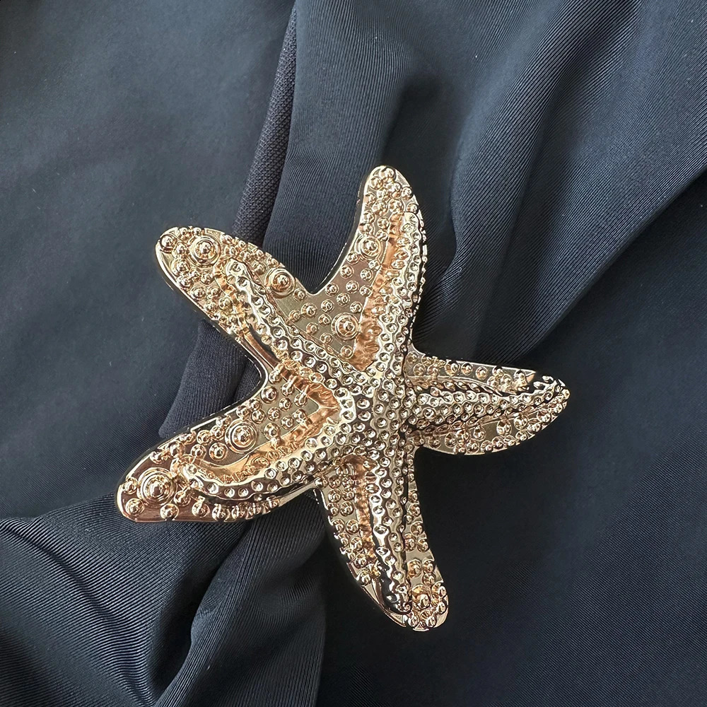 Sexy starfish 3 Pieces Bikinis Swimsuit For Women Black Swimwear Brazilian Bikini Set Biquini Female Swimuits Beachwear 250319
