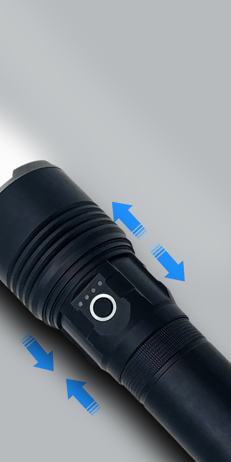 Rechargeable Weatherproof LED Outdoor Flashlight with Durable Construction