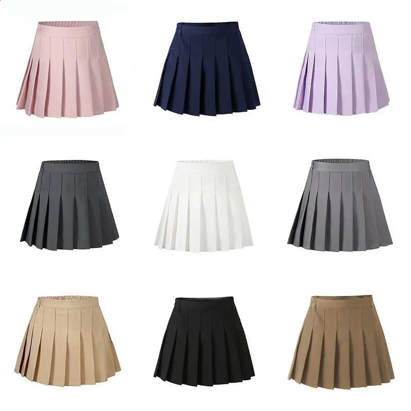 Summer Baby Girls Cake Skirts Solid Elastic Waist Children Girl Pleated Skirts High Quality Preppy Style Junior Girl Dance Skirt 250319
