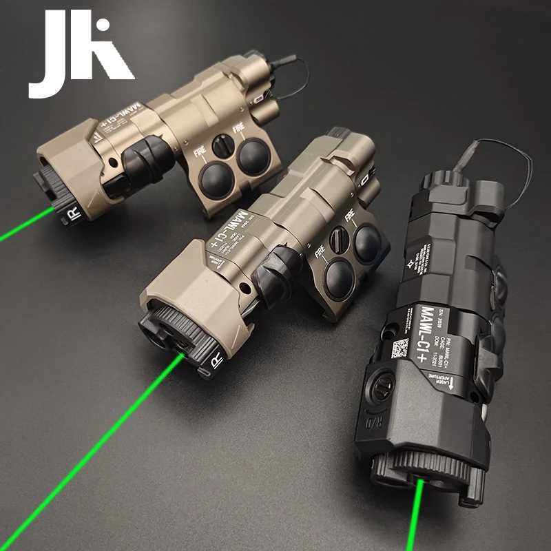 Sotac CNC Metal MAWL Green Laser Aiming Device C1+ Show light IR Illumination + Show Green Laser IR Laser EC2 Endcap for Rifle X250319