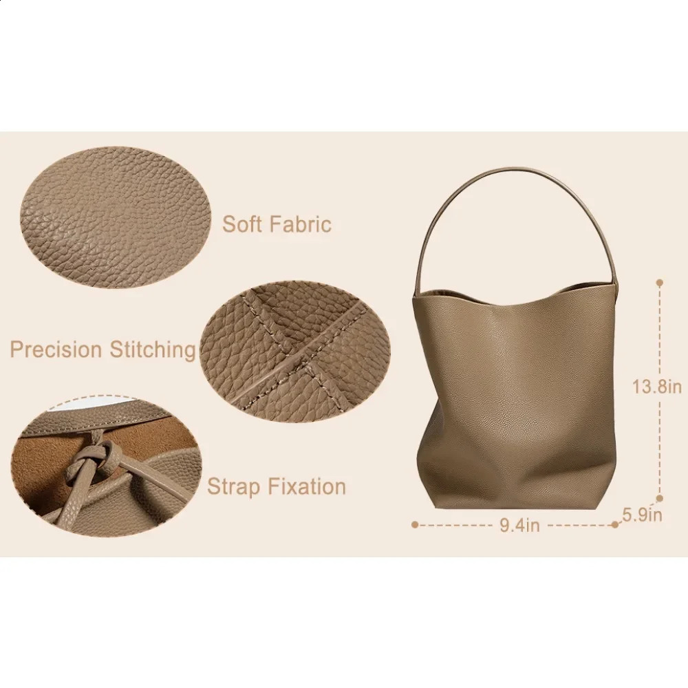 Hobo Bags for Women Vegan Leather Bucket Bags Minimalist Shoulder Handbag Leather Shoulder Bags for Women Large Bucket Tote 250317