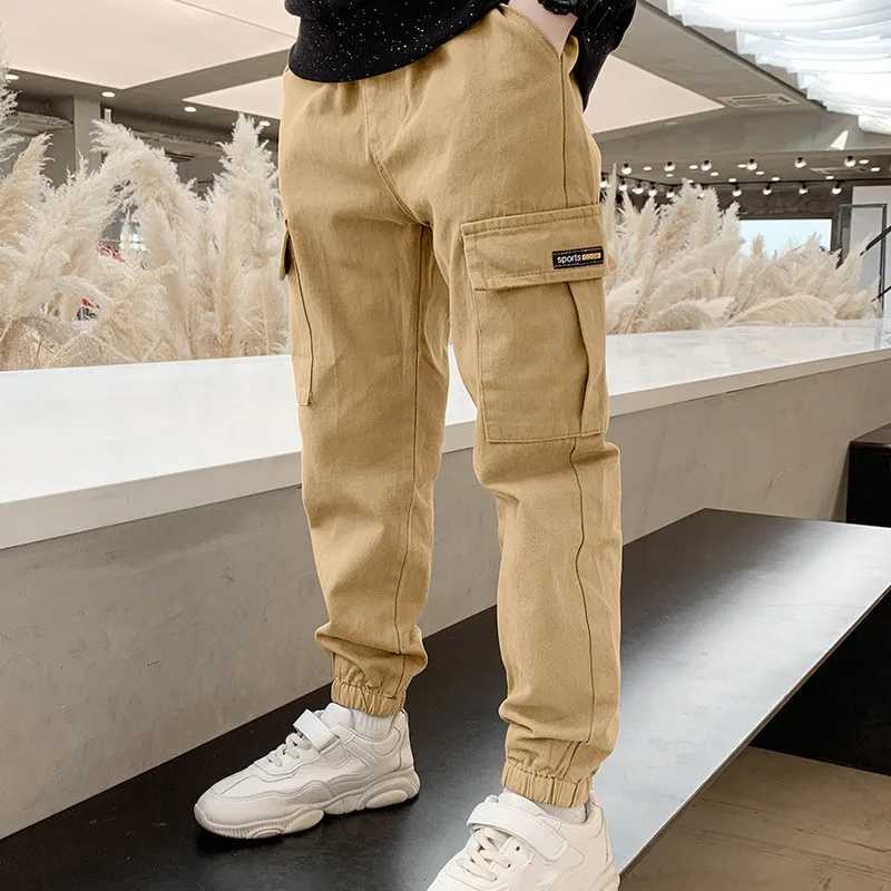 Childrens cotton coat loose pockets loose waist boys clothing for spring and summer boys casual wearT250318