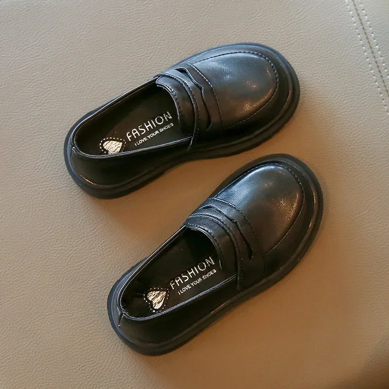 Childrens leather shoes suitable for casual sports boys girls childrens slippers school apartments and formal wedding occasions 2136 250319