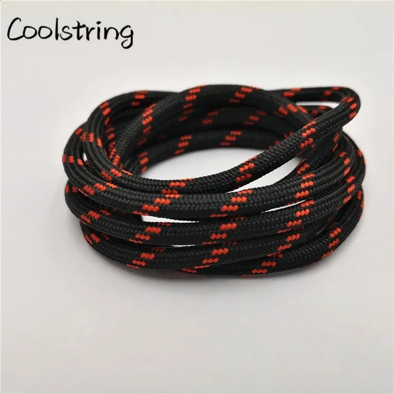 Coolstring Outdoor Round Rope Hiking Shoes Laces Striped Wear Resistant Sneakers Boot Shoelaces Strings For Men And Women Sports 250319