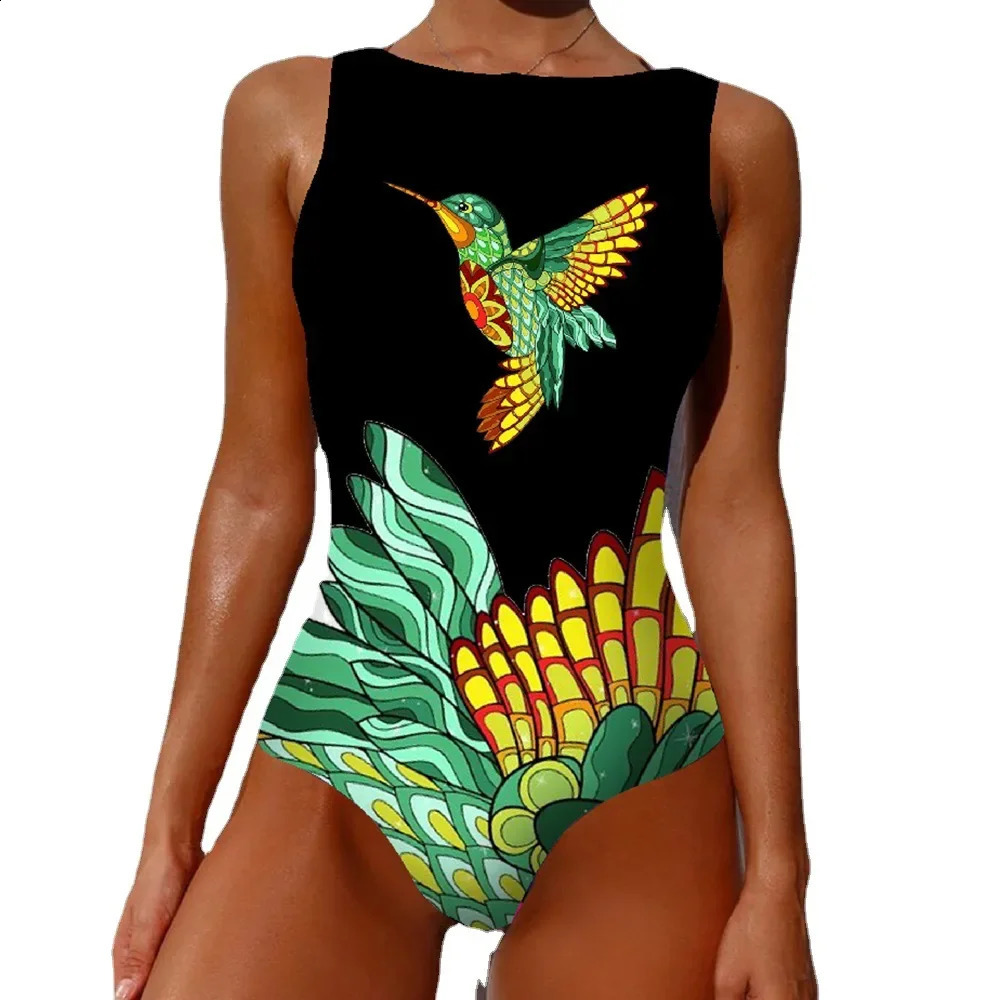 2025 Printed Swimsuit Classic Printed Lace Up Swimsuit Womens Push Up Flower Suit Beach Wear For Female 250317