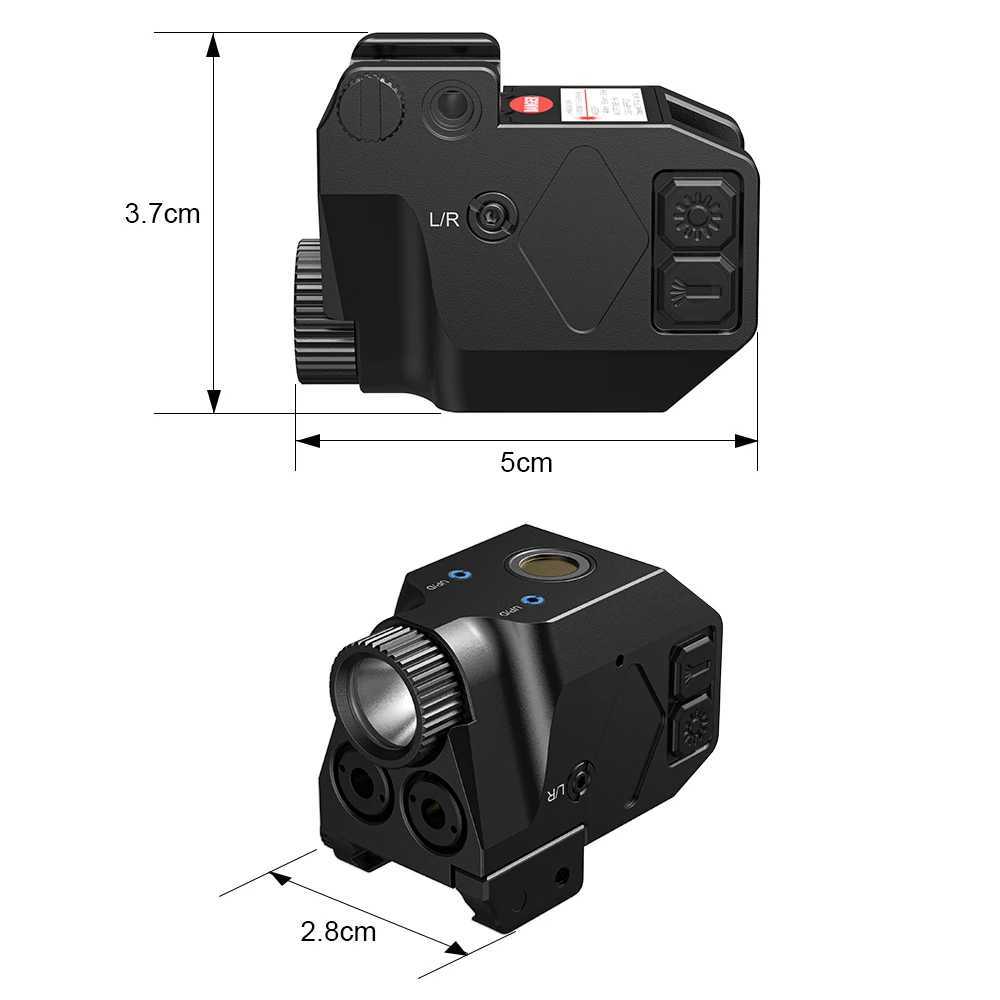 Compact 1075 charging laser sight with red/blue built-in lithium battery compatible with sports and outdoor use X250319