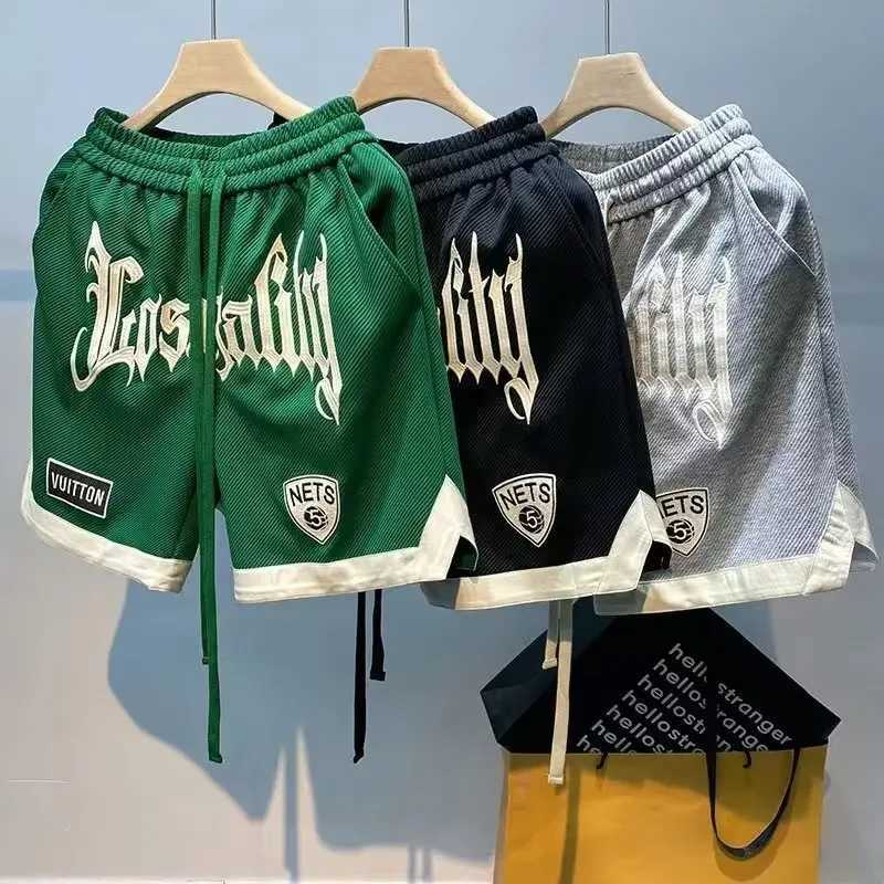Summer basketball shorts American street sports pants casual mens wear high-quality embroidered shorts outdoor fashion mens wear W250319