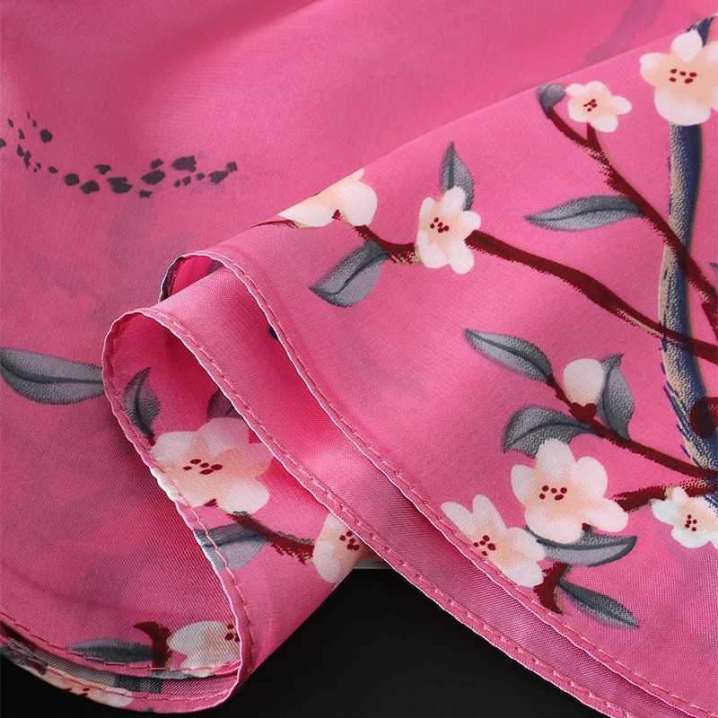 70 * 70cm silk texture brand design scarf printed shawl headband Fem hair wrist strap neck tie X250319