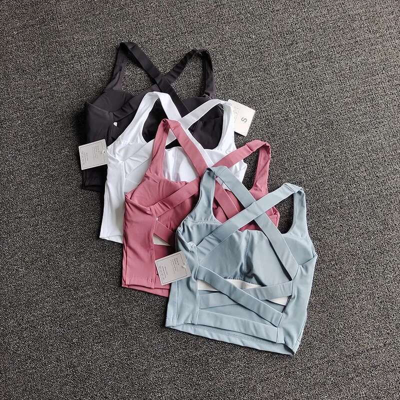 Sports Top Push Up Fiess Yoga Bra Underwear Sport Tops For Women Breathable Running Vest Bralette Gym Wear Female ddmySept
