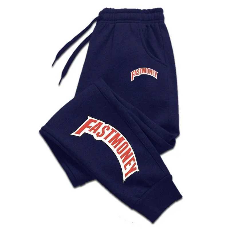 Fastmoney Printed Sports Running Trousers for Man Casual Drawstring Long Pants Fitness Outer Sweatpants Gym Wear X250319