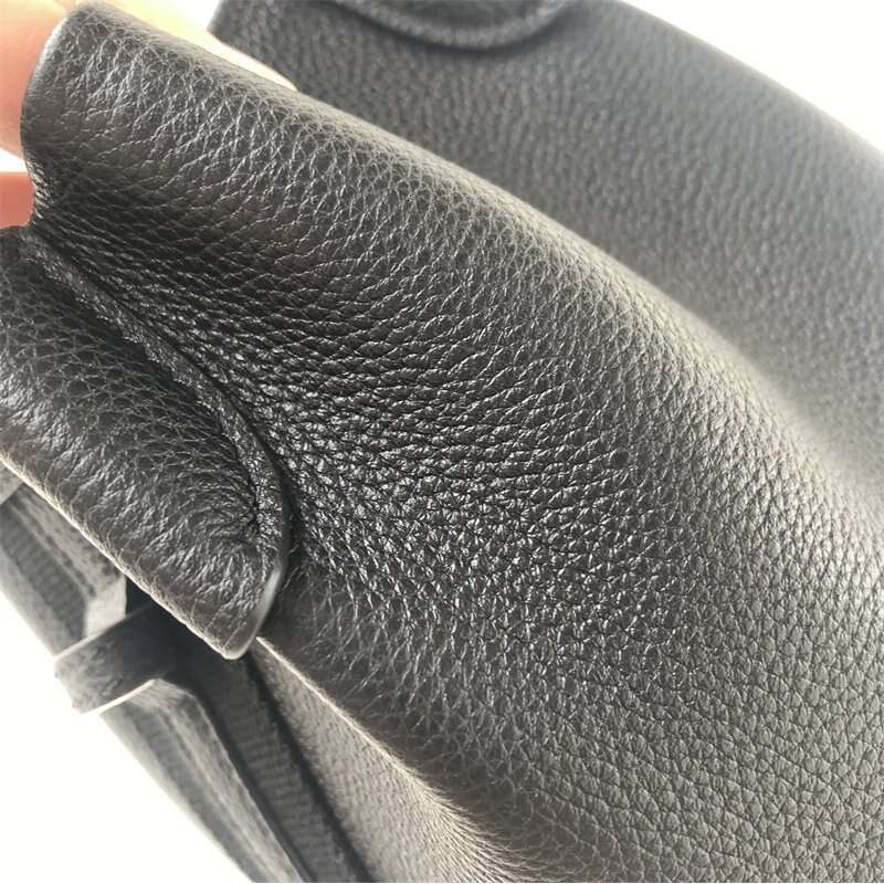 LP Nuoyoupianya's New Bale Small Water Bucket With Lychee Pattern Cowhide Minimalist Casual Versatile Vegetable Basket Handbag For Women