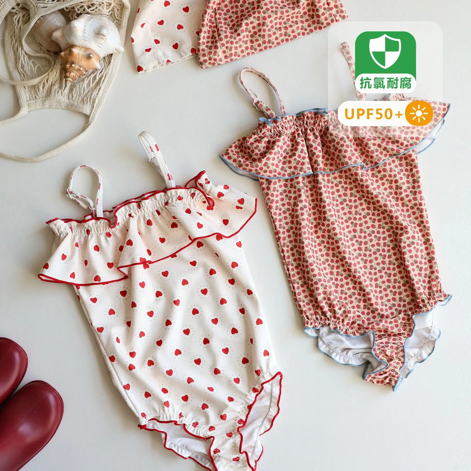 Toddler Kids Girls Lace One-piece Swimsuit Summer Baby Girls Princess Cute Swimsuit Swimwear 250319