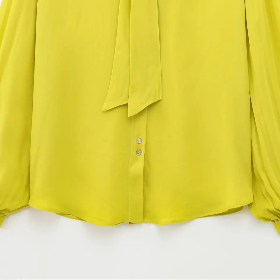 Trafshe Solid Long Sleeve Womens Clothing Elegant Bow Pullover Shirt Office Full Match Top and 3564063 250312