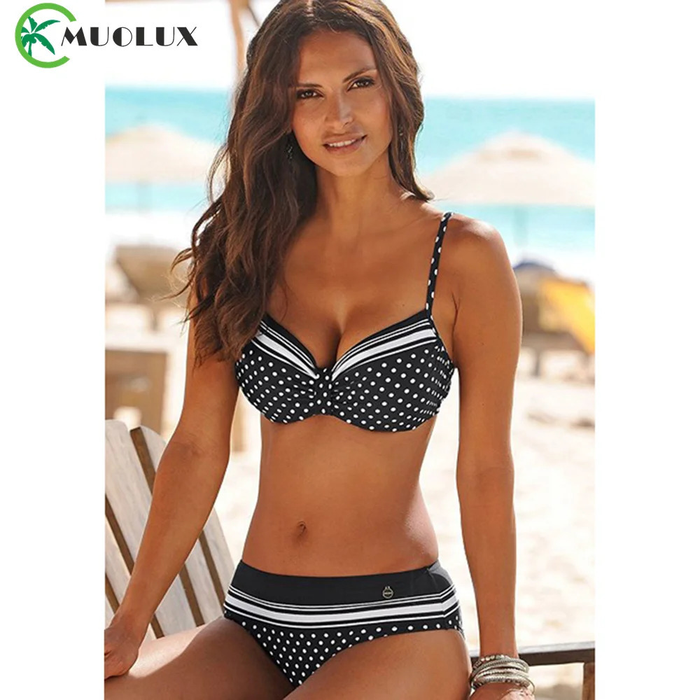 Women Swimsuit Sexy Women High Waist Bikini Swimwear Female Two Piece Beachwear Printed Bikini Set Bathing Suit 250314