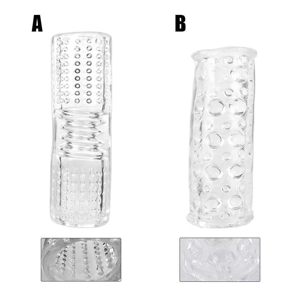 Glans Male Masturbator Cup Transparent Suction Penile Pump for Male Adult 18 Sex Toys Real Anal Cat Vaginal G-Spot StimulatorXJ250319