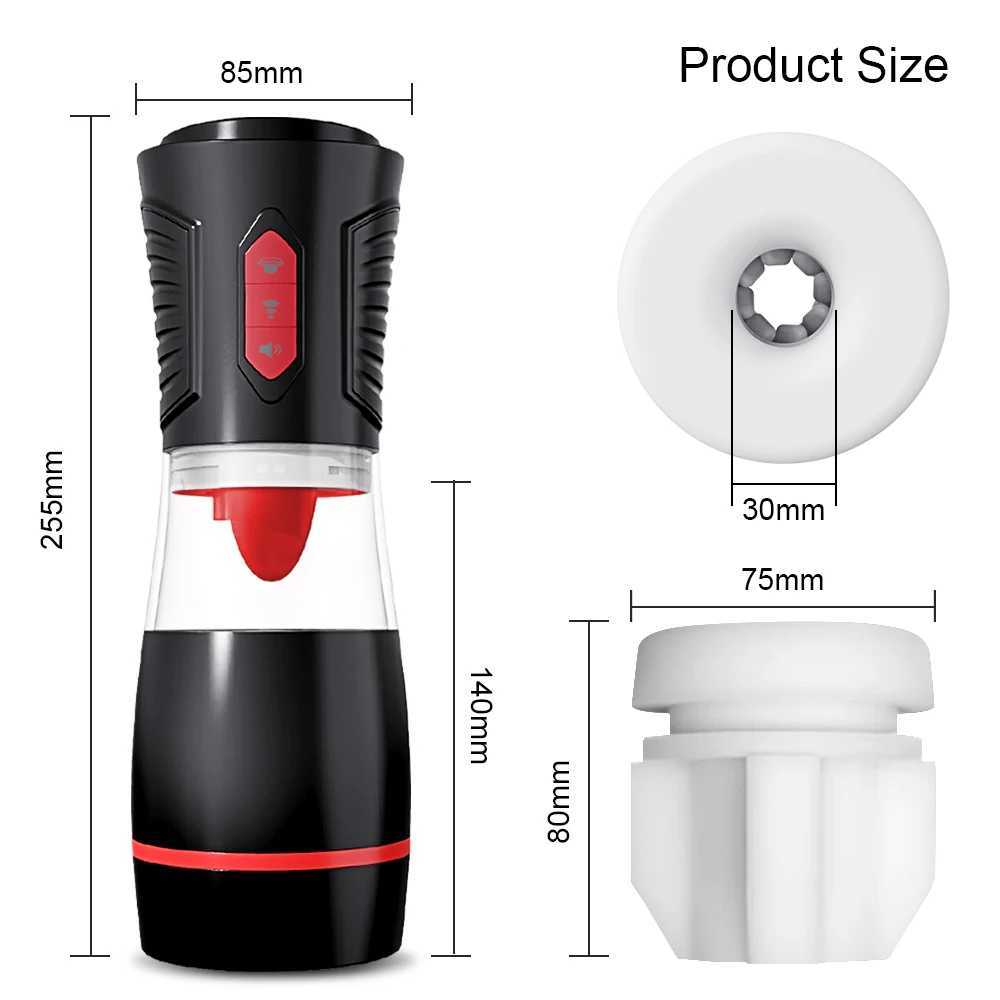 Automatic Male Masturbation Sucking Machine Vibration Tongue Licking Glance Stimulating Oral SexXJ250319