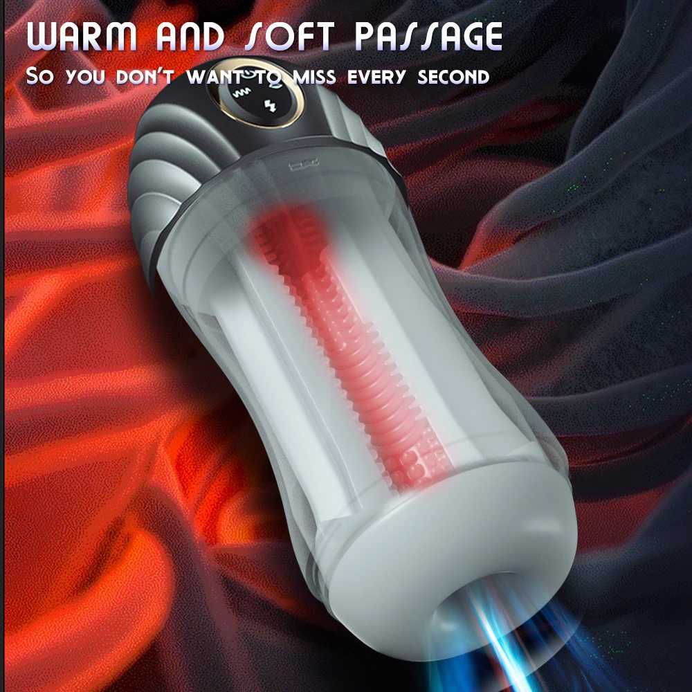Automatic Male Sucking Mastubator Vibration Blowjob Machine Masturbation Cup Sex Toys Adult Goods for Men Masturbate SuppliesXJ250319
