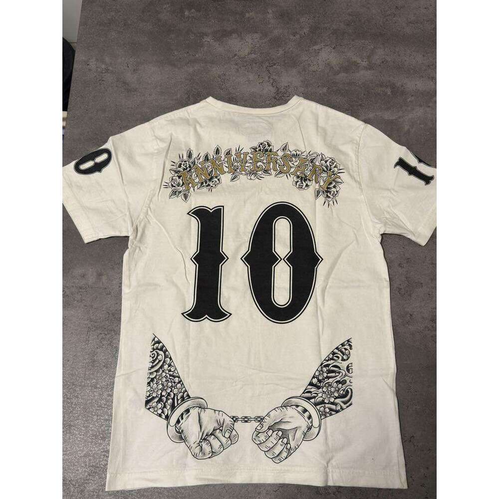American street hip-hop printed trendy men's and women's casual versatile short sleeved T-shirt