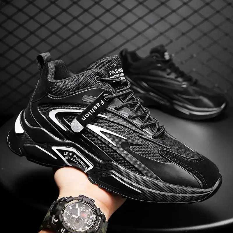 Mens 2024 Spring and Autumn New Dads shoes Fashion breathable mesh lace up running shoes Fashion casual sports shoes Z250319