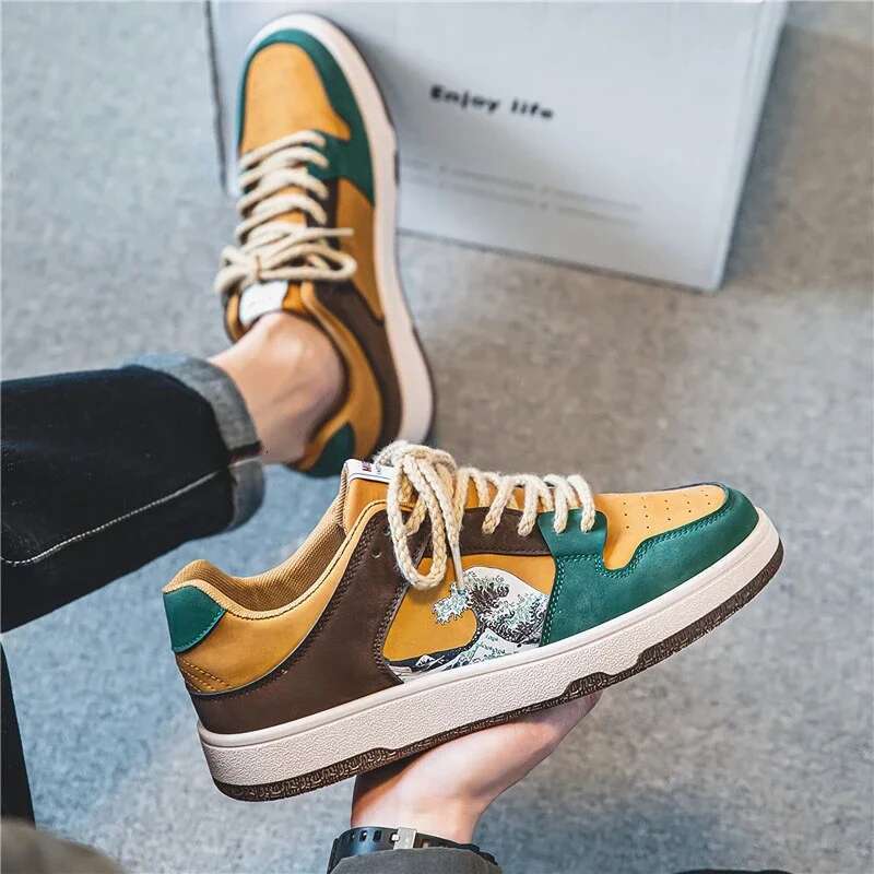 2025 New Flat bottomed Men's Skateboarding Fashion Breathable Men's Running Leisure Comfortable Designer Fashion Sports Shoes Full Collectio