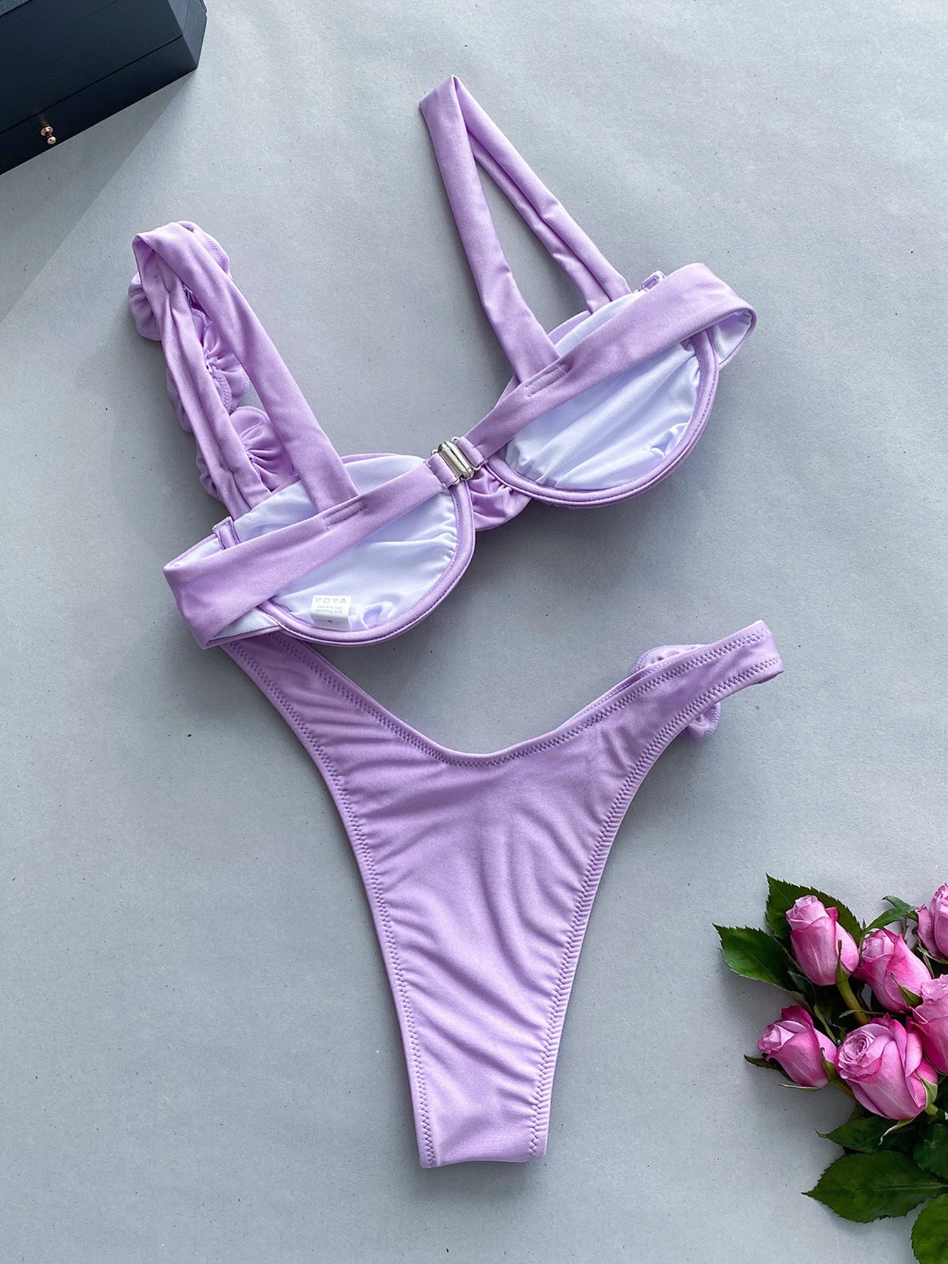 2025 sexy floral bikini swimsuit set womens underwear push up twopiece beach wear 250319