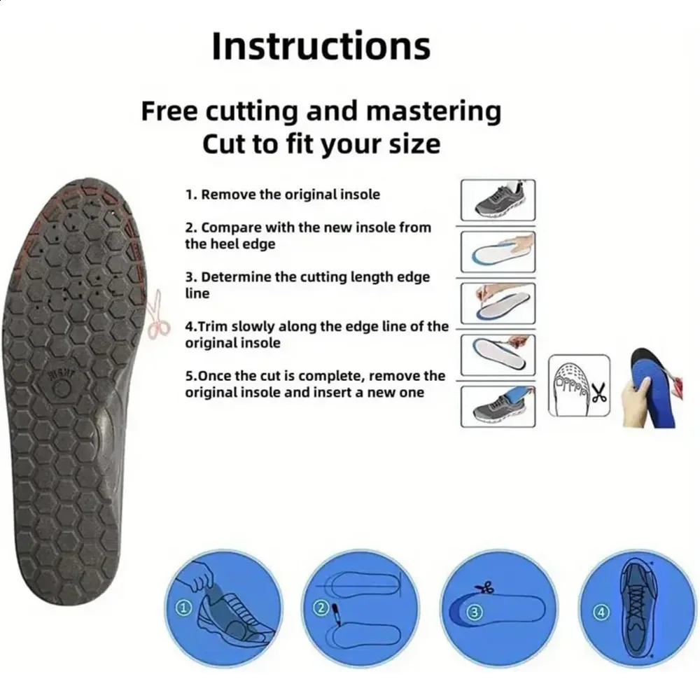 Acupressure Insoles Orthopedic Insoles for Men Women Shoes Insoles Shock Absorption Insoles Magnetic Insoles for Weight Loss 250319