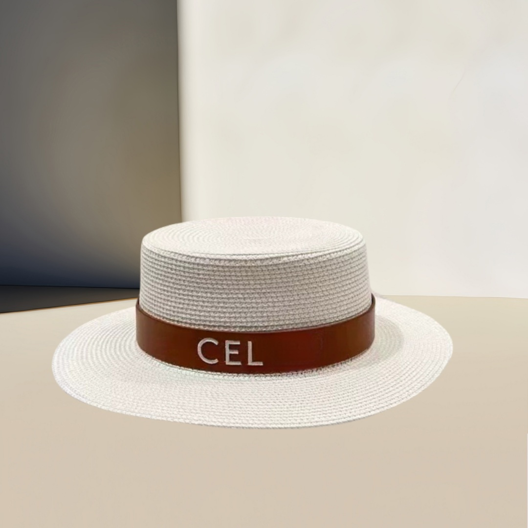 Designer Oversized Straw Hat for Women - Handwoven Wheat Color Sun Hat, UPF 50+ Wide Brim Beach Hat, Luxury Embroidered Letter Logo (Wholesale Orders Welcome)