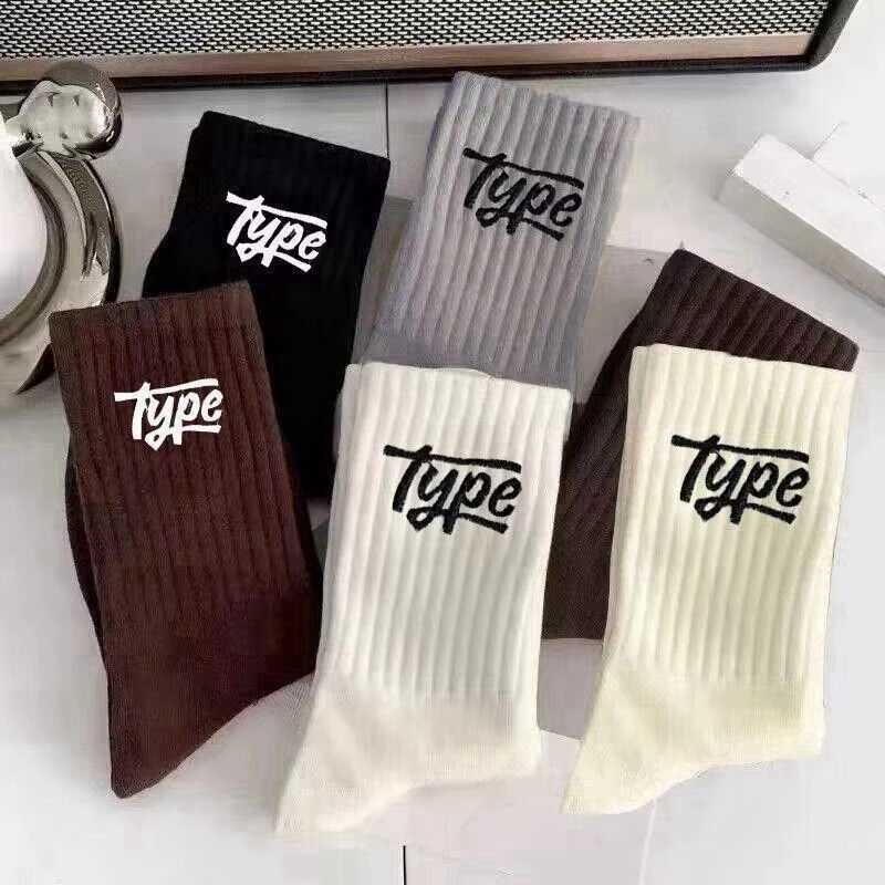 6 pairs of mens staff socks multi colored British pattern popular comfortable damp sweat absorbing X250319