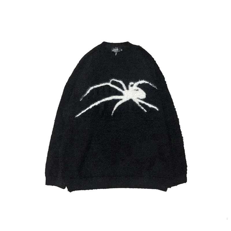 Haruku High Street Mohair Spider Men Women Fashion Casual Loose Senior Sense Niche Design Couple Mink Cashmere Sweater