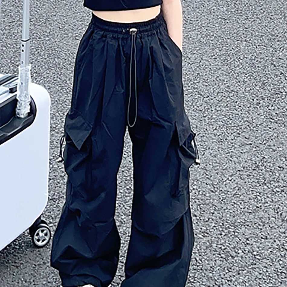 Unisex Kids Casual Cargo Long Pants with Adjustable Waist Straight Fit for Comfortable and Style Ideal for Dance and Daily UseT250318
